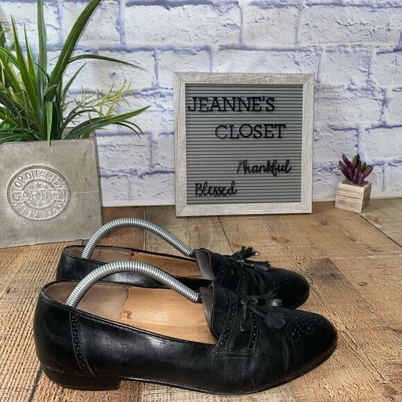 Vtg 80s Salvatore Ferragamo Wing Tip Tassel Loafers main image 13